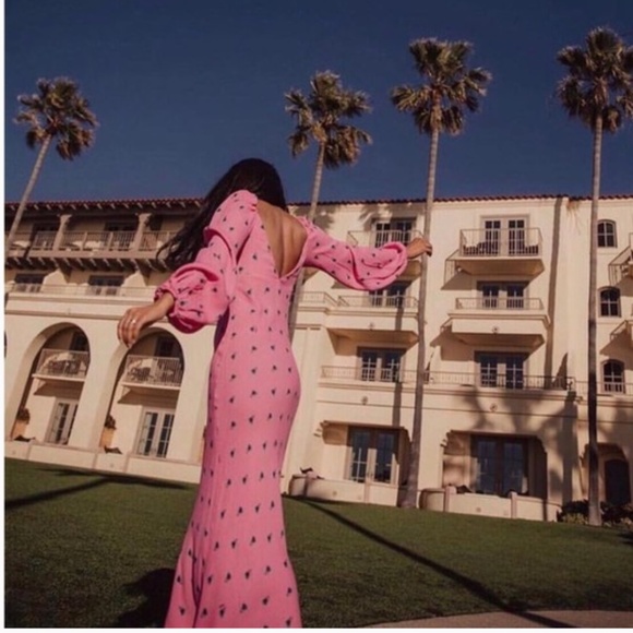 AFRM pink trixie midi dress XS - Picture 3 of 3